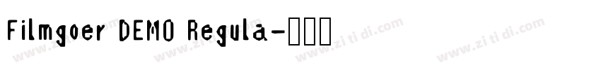 Filmgoer DEMO Regula字体转换
